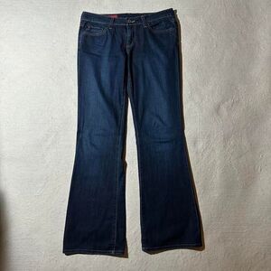 Adriano Goldschmied Women's 28 Dark Blue Low Rise Flared Jeans